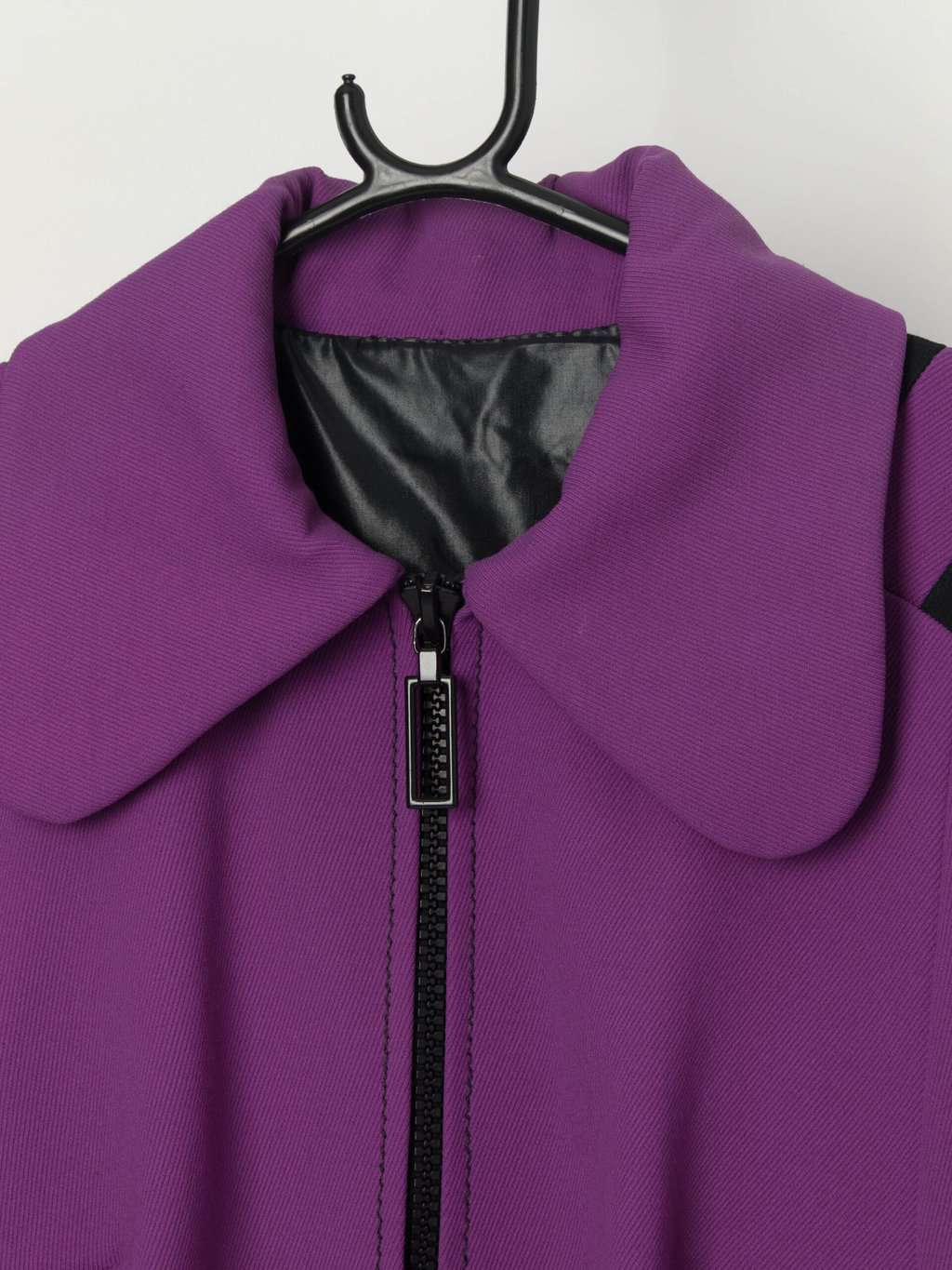 Rare vintage purple jacket with dog ear collar - Medium - Image 2