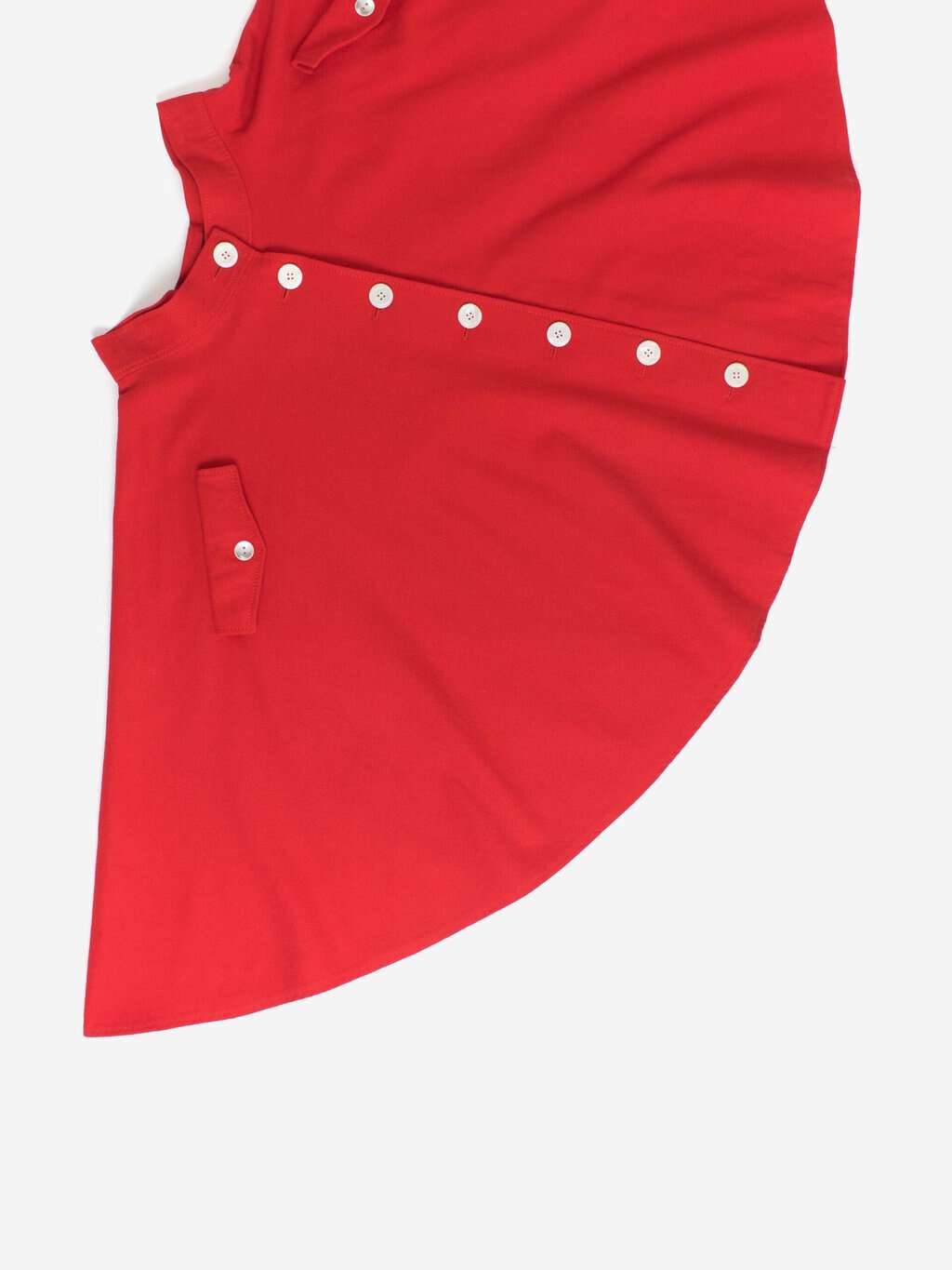 Vintage 1970s red wool circle skirt - Small - Image 3