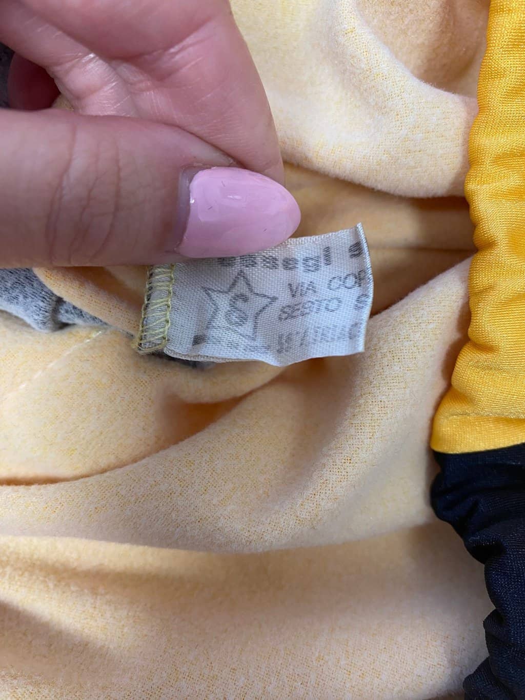 Vintage 70s golden cycling jersey with back pockets - M - Image 3