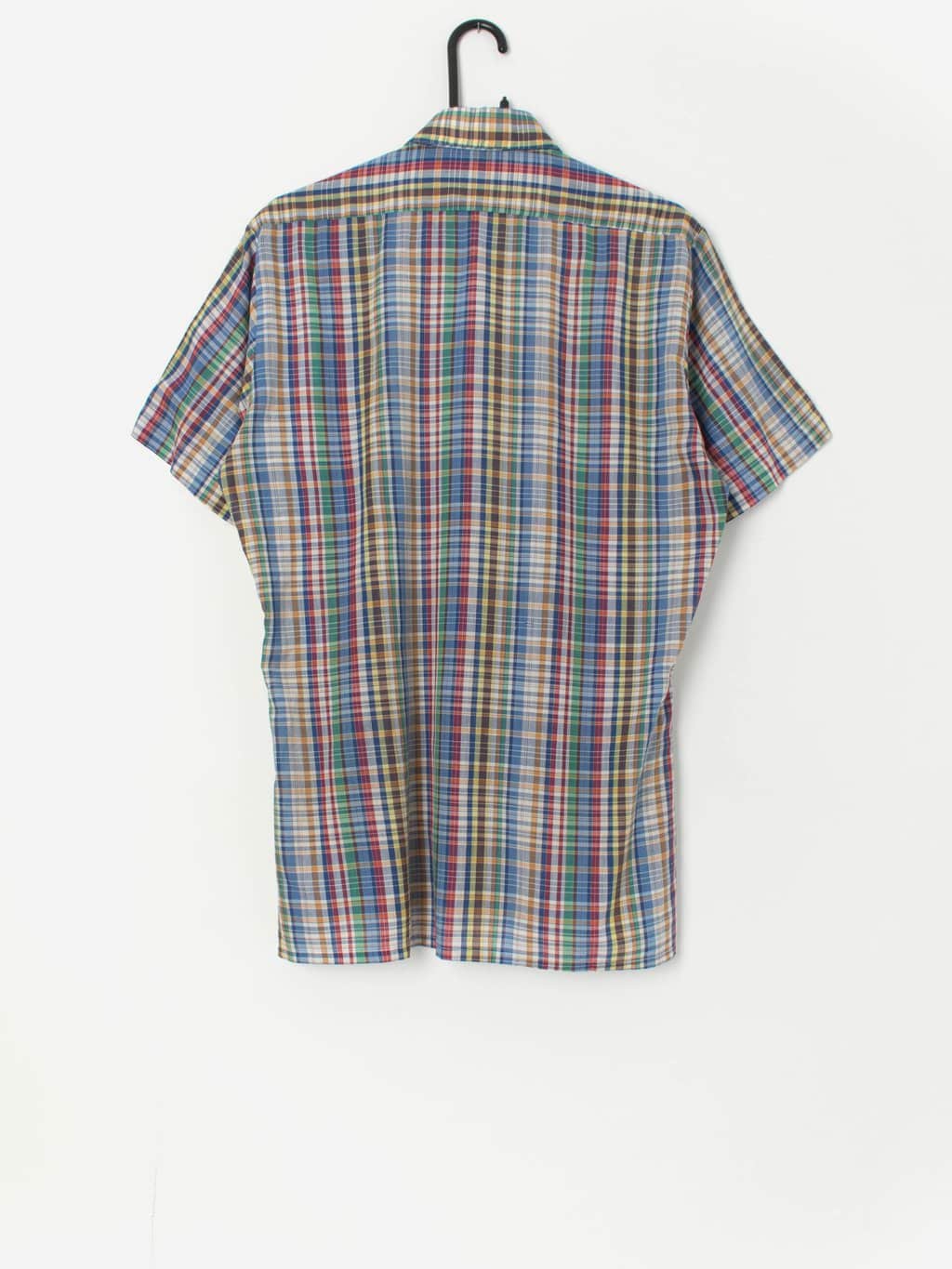 Vintage 70s pointed collar plaid shirt - Medium - Image 3