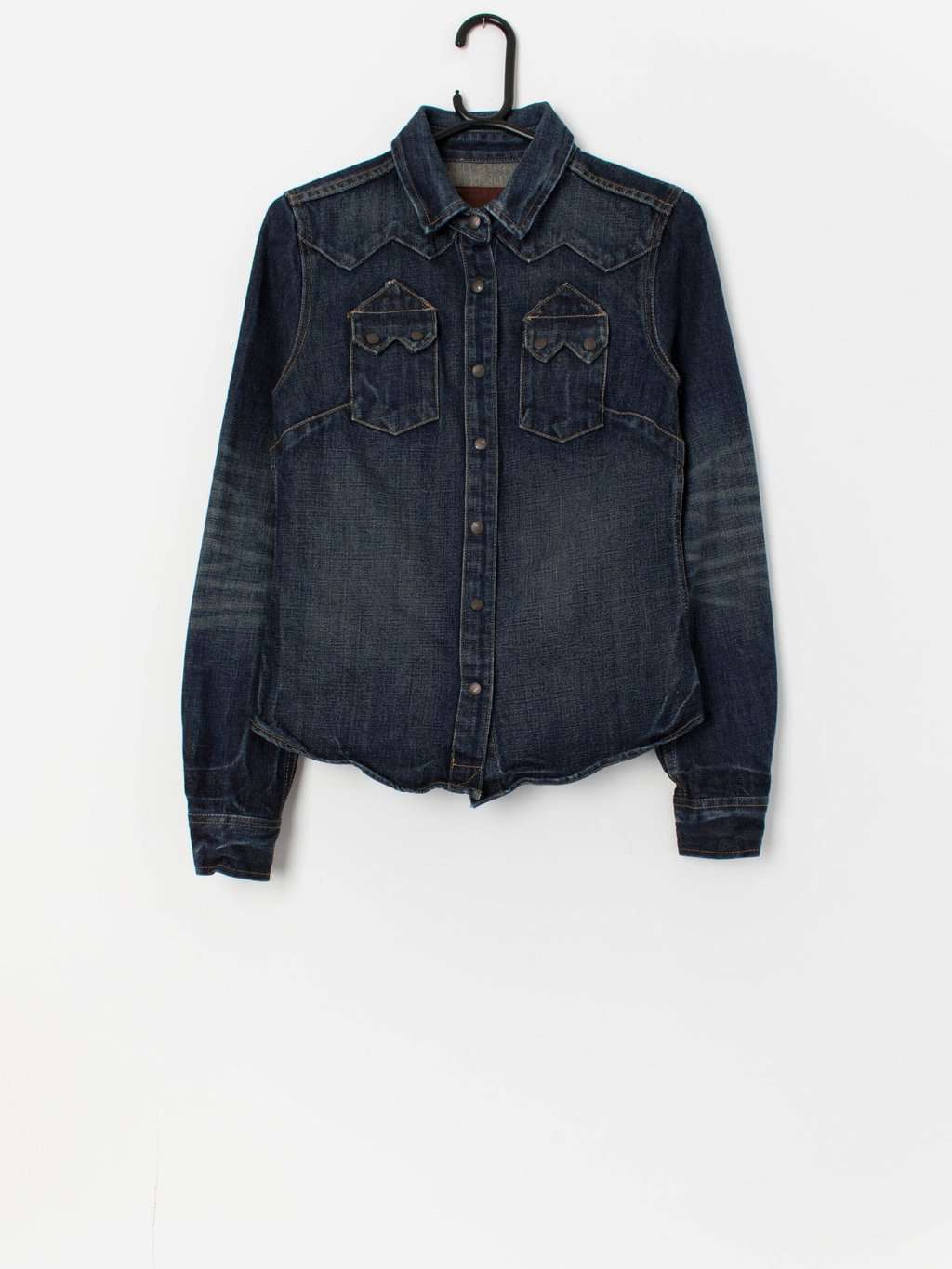 Vintage All Saints Sawtooth western denim shirt - XS / S