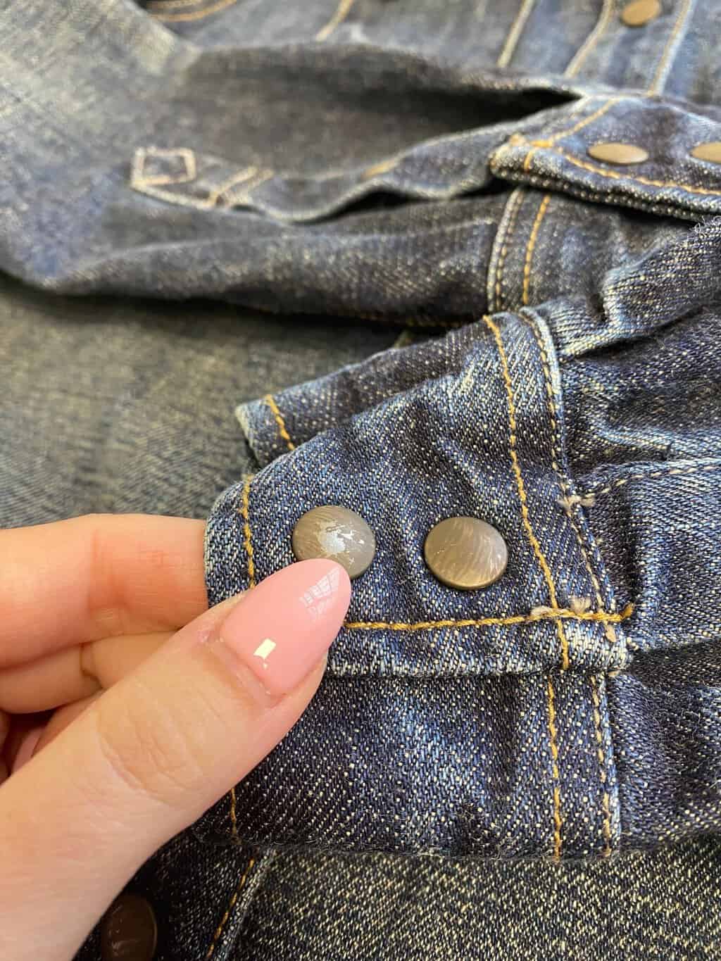 Vintage All Saints Sawtooth western denim shirt - XS / S - Image 7