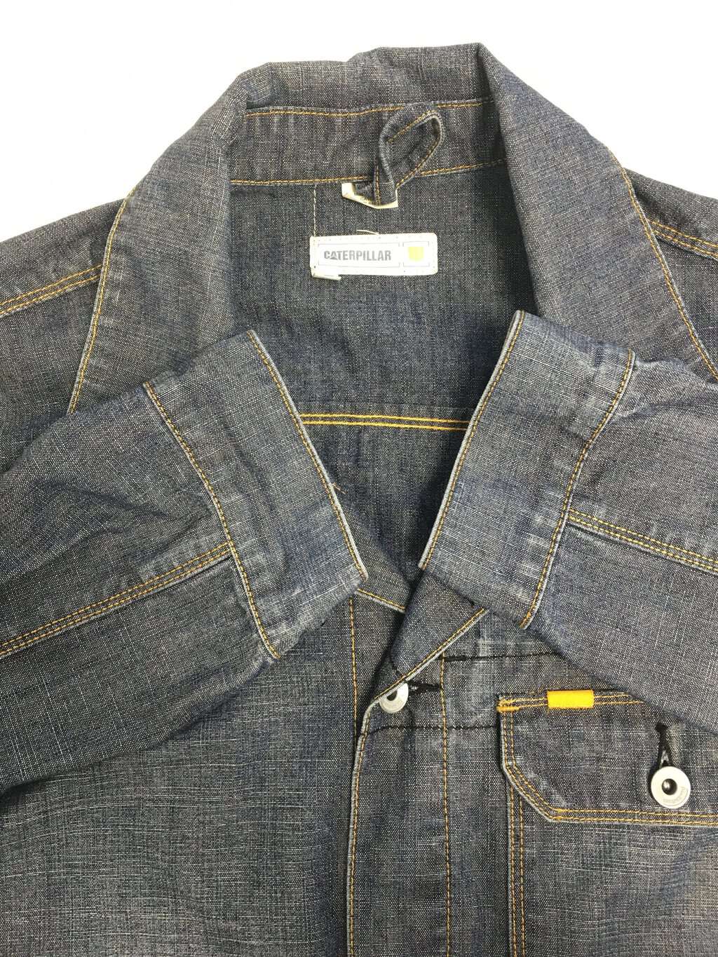 Vintage Caterpillar denim jacket with chest pocket - M - Image 4