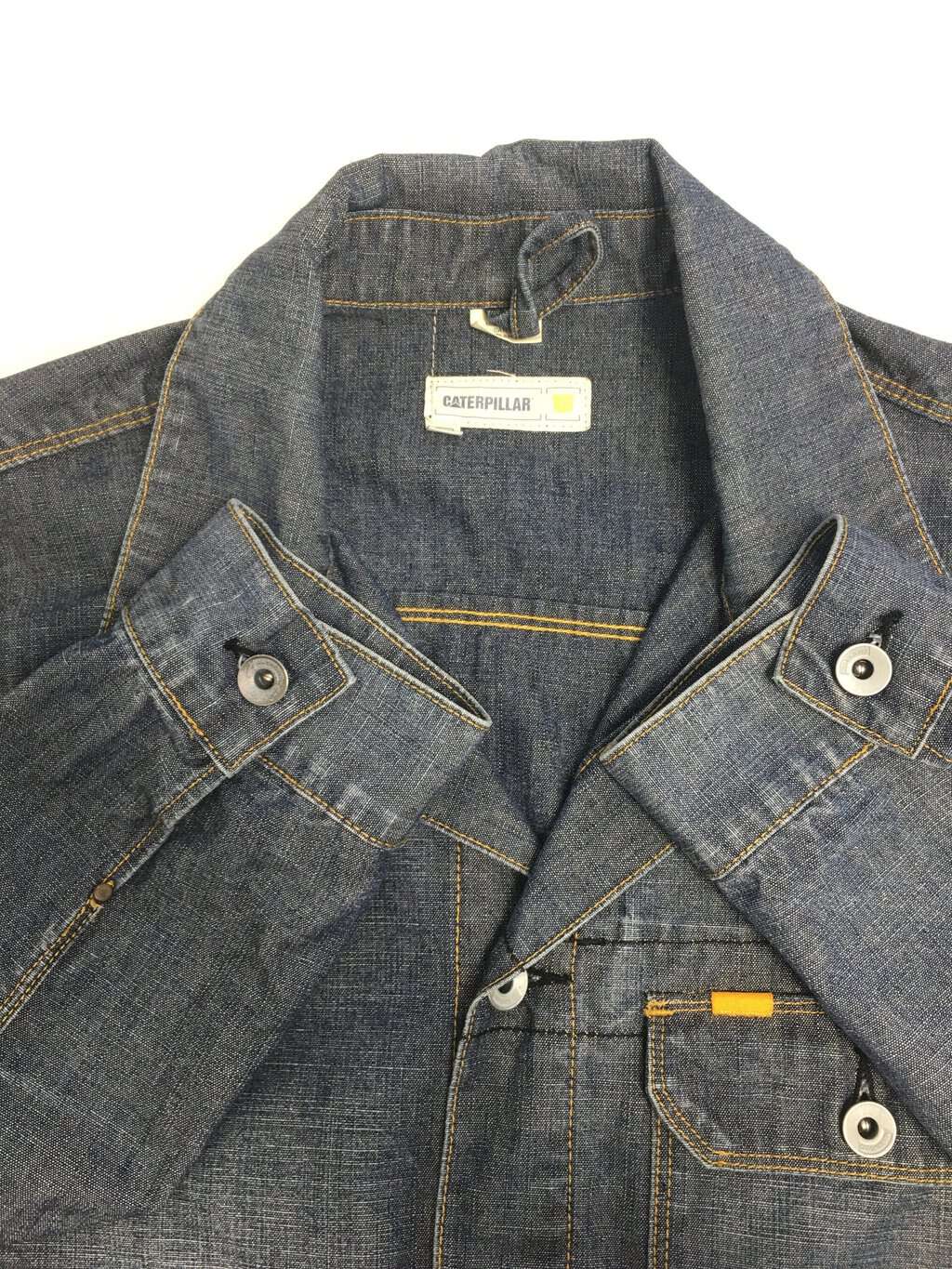 Vintage Caterpillar denim jacket with chest pocket - M - Image 5