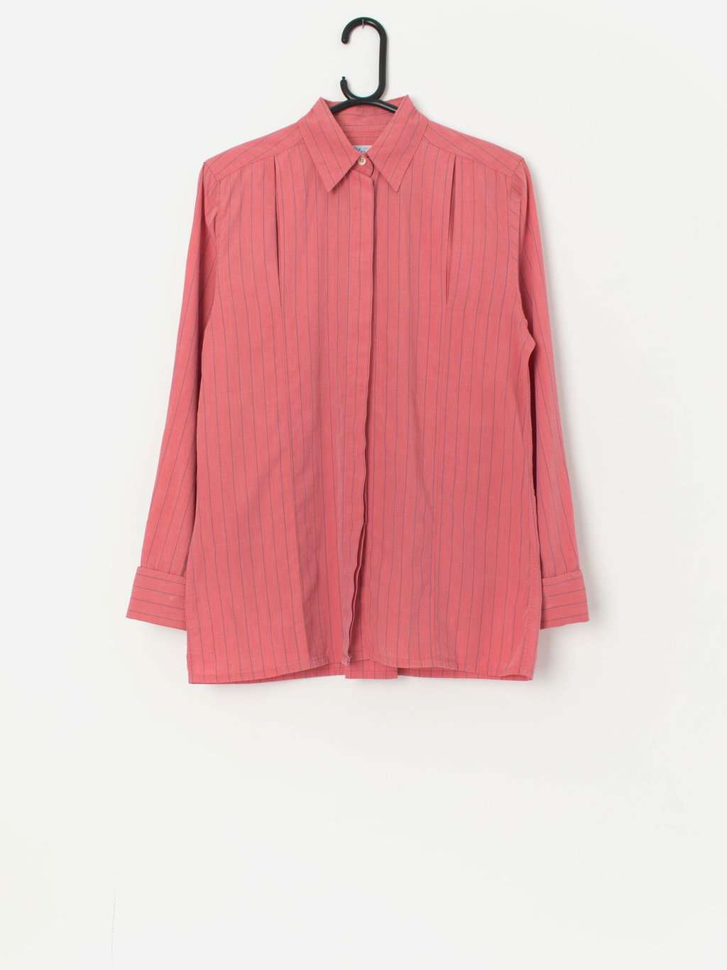 Vintage Coles Shirtmaker pink striped shirt with cufflinks - Medium