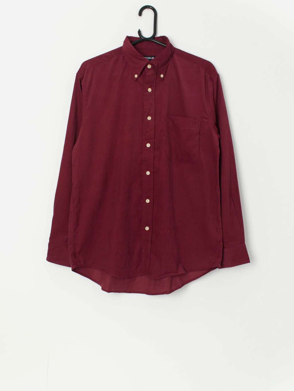 Vintage cord shirt in burgundy red - Medium
