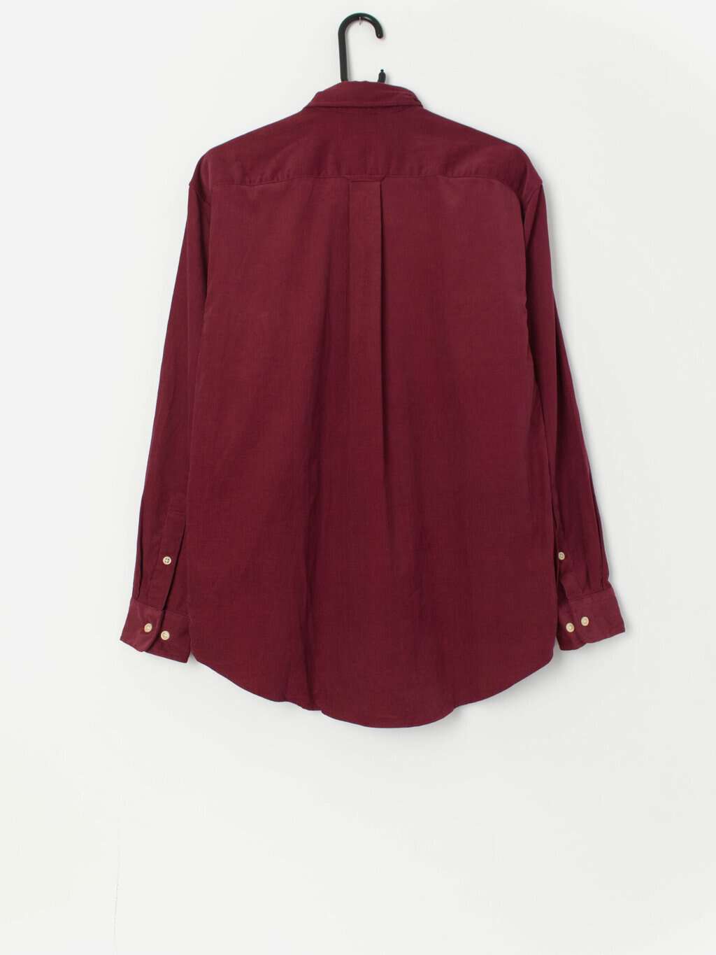 Vintage cord shirt in burgundy red - Medium - Image 3
