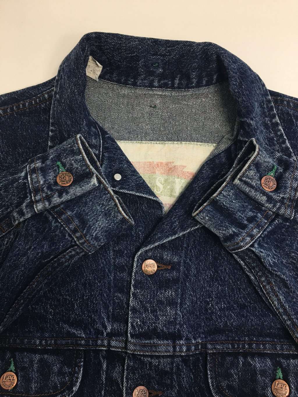 Vintage dark blue denim jacket by Lee Riders - Large - Image 5