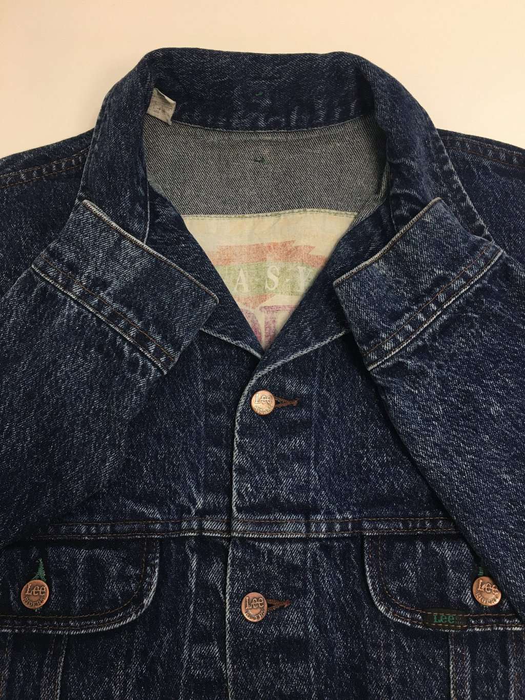 Vintage dark blue denim jacket by Lee Riders - Large - Image 6