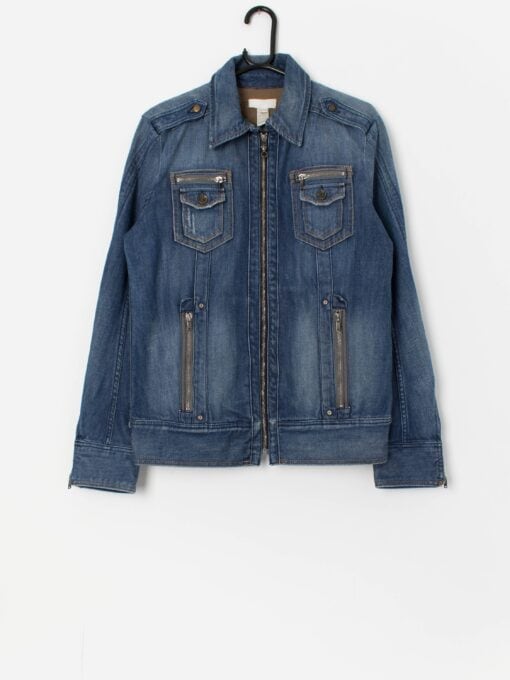 Vintage Diesel denim jacket with Panther zip closure - Medium