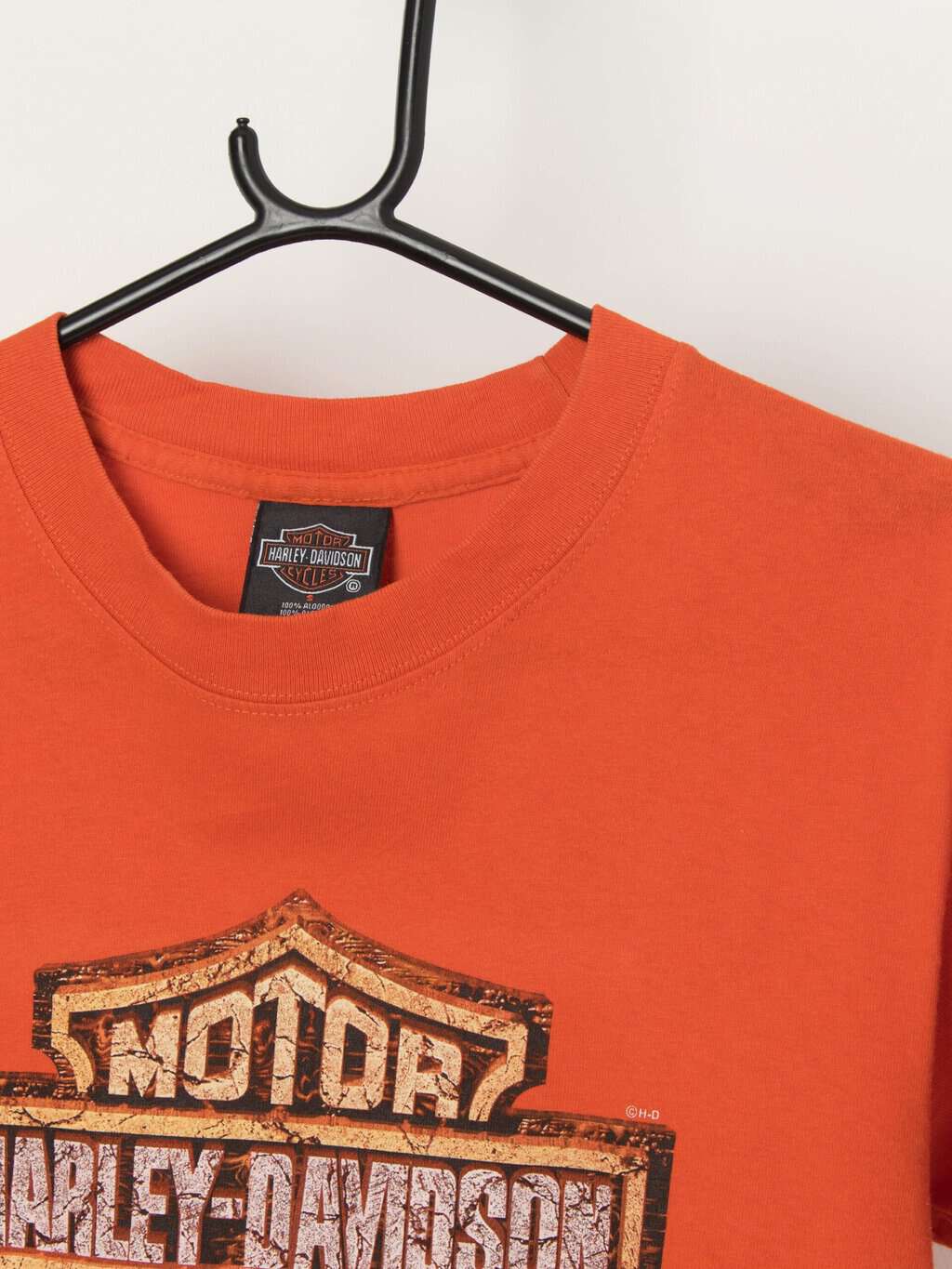 Vintage Harley Davidson orange t-shirt - Small - Image 2