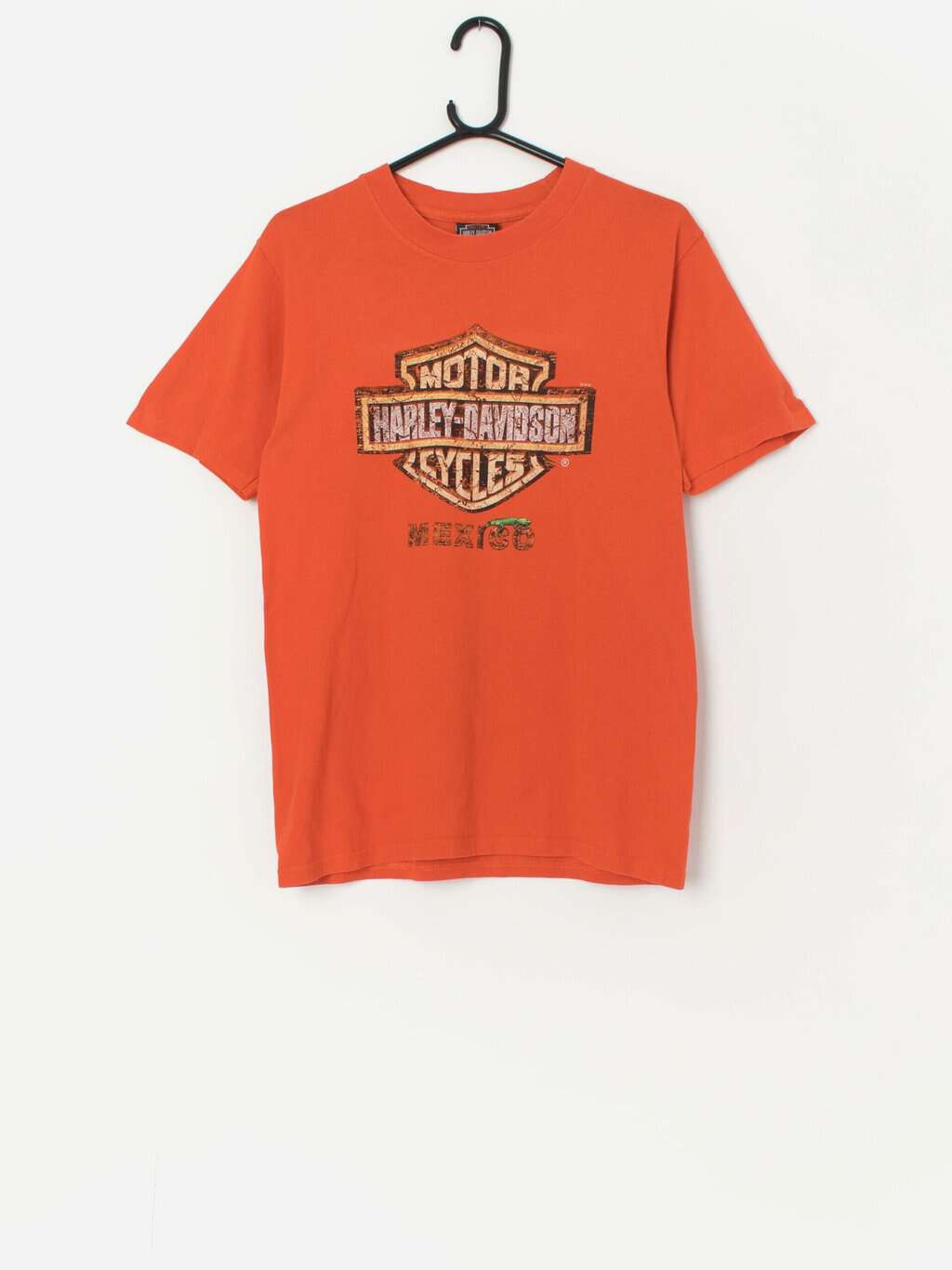 Orange harley davidson shirt