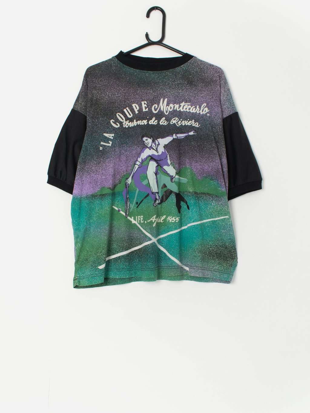 Vintage La Coupe Monte Carlo tennis graphic t-shirt - XL