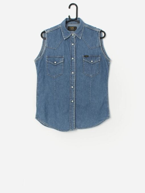 Vintage Lee Union Made sleeveless denim shirt - Medium