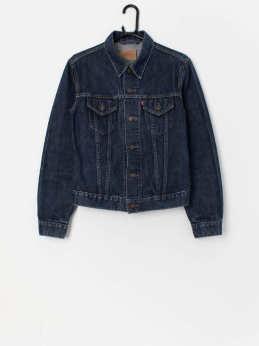 Vintage Levis for girls denim jacket in dark blue - Small