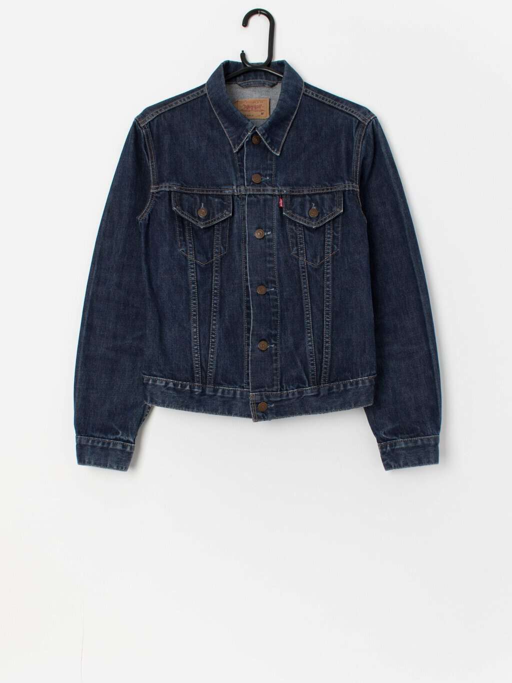 Vintage Levis for girls denim jacket in dark blue - Small