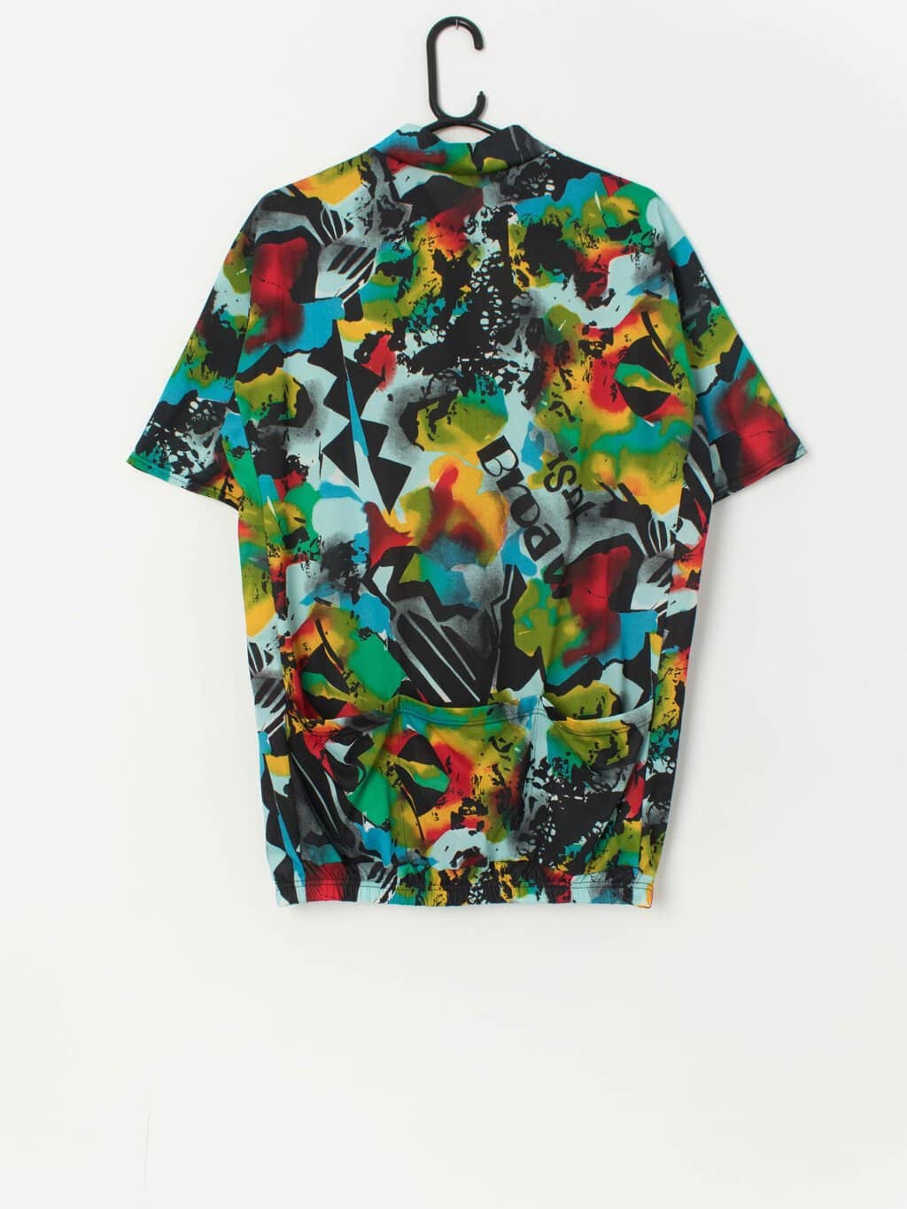 Vintage Marcel Clair cycling jersey with abstract pattern - Large - Image 3