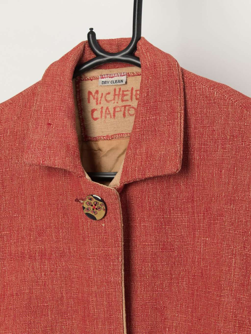 Vintage Michele Clapton jacket in red and beige - M / L - Image 2