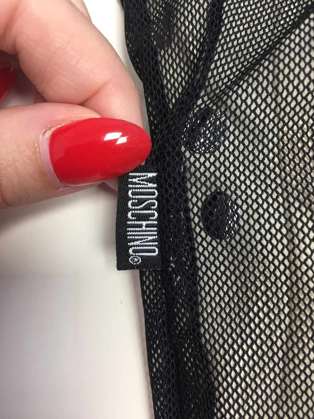 Vintage Moschino top with shiny mirrored polka dots - S - Image 5