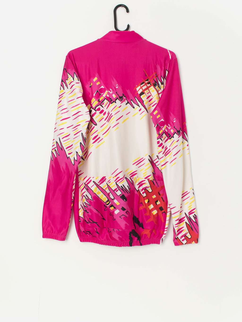 Vintage pink Rosti cycling jersey with long sleeves - M - Image 2