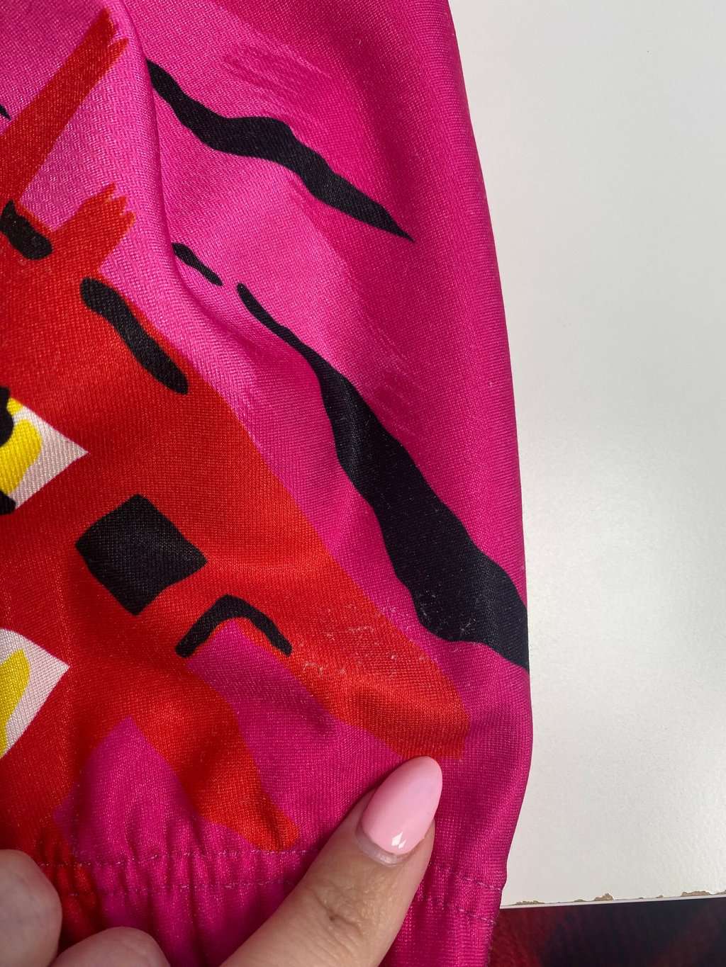 Vintage pink Rosti cycling jersey with long sleeves - M - Image 5