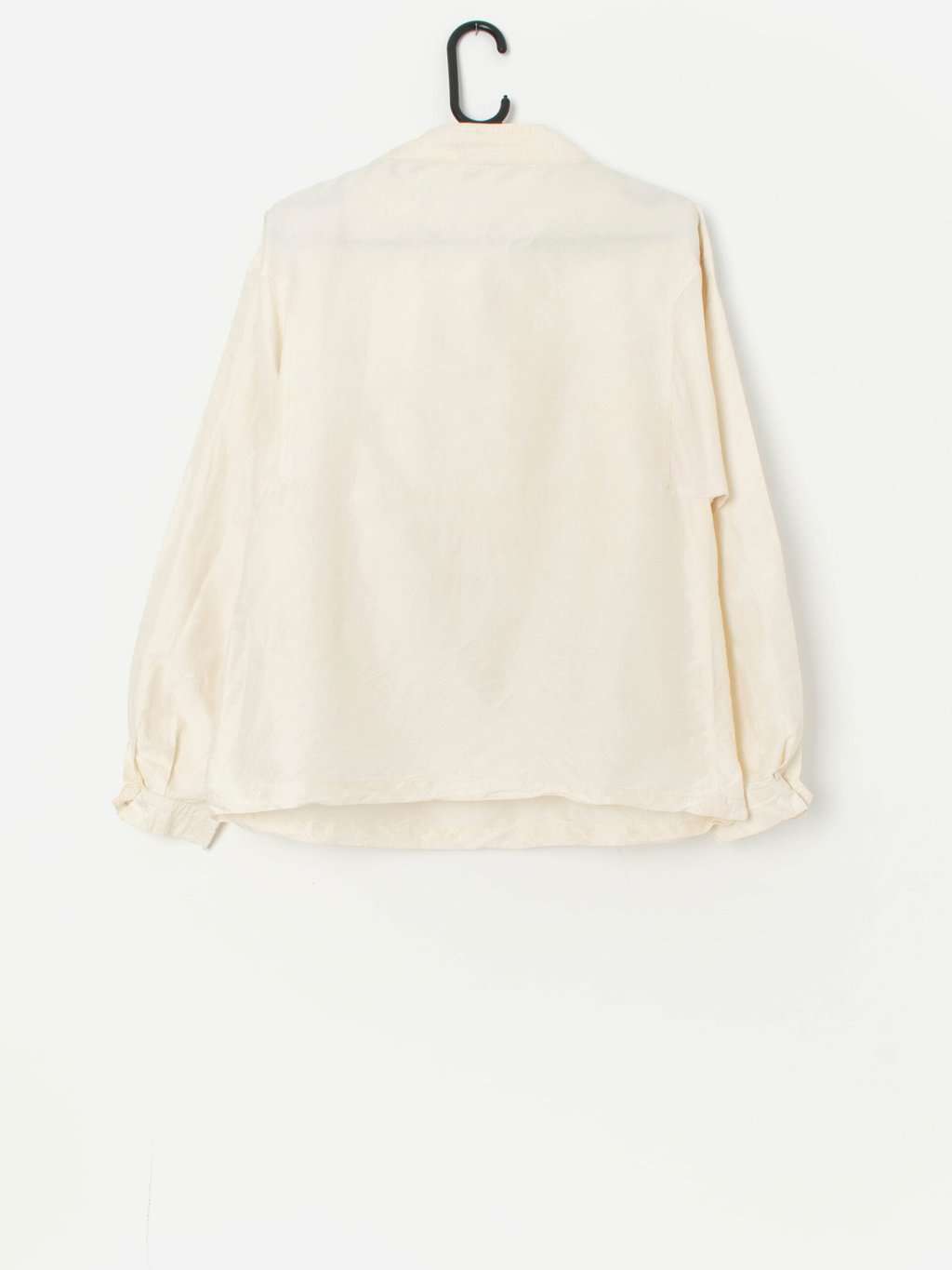 Vintage silk blouse with removable waistcoat - M / L - Image 3