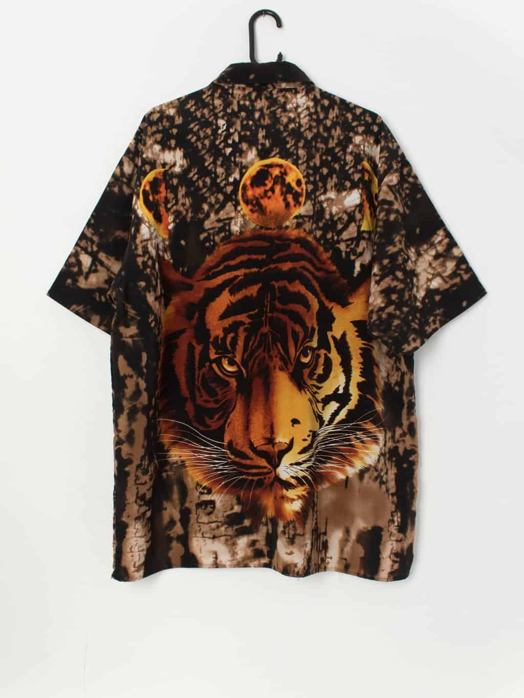 Vintage tiger shirt with short sleeves - XL - Image 3