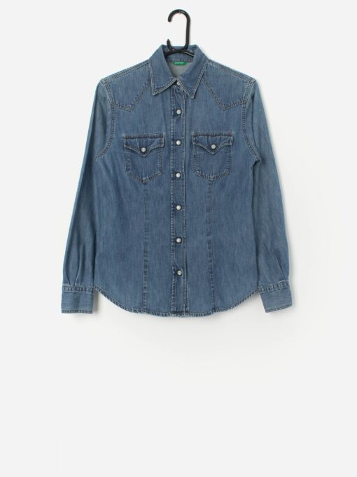 Vintage United Colors of Benetton denim shirt - XS