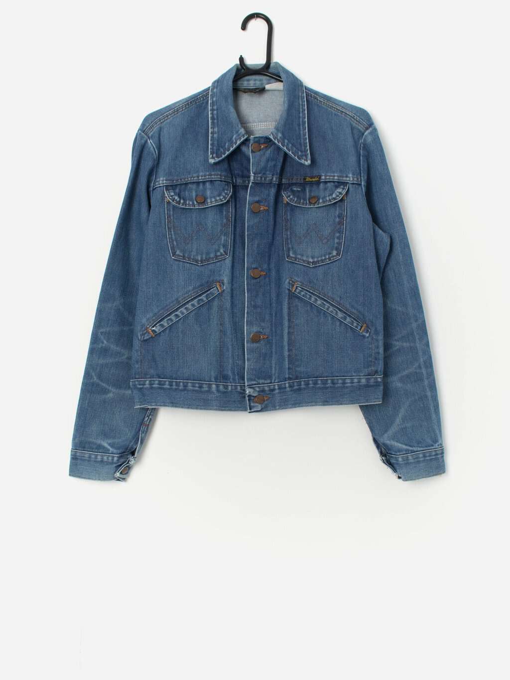 Vintage Wrangler 70s denim jacket, made in the USA - S/M