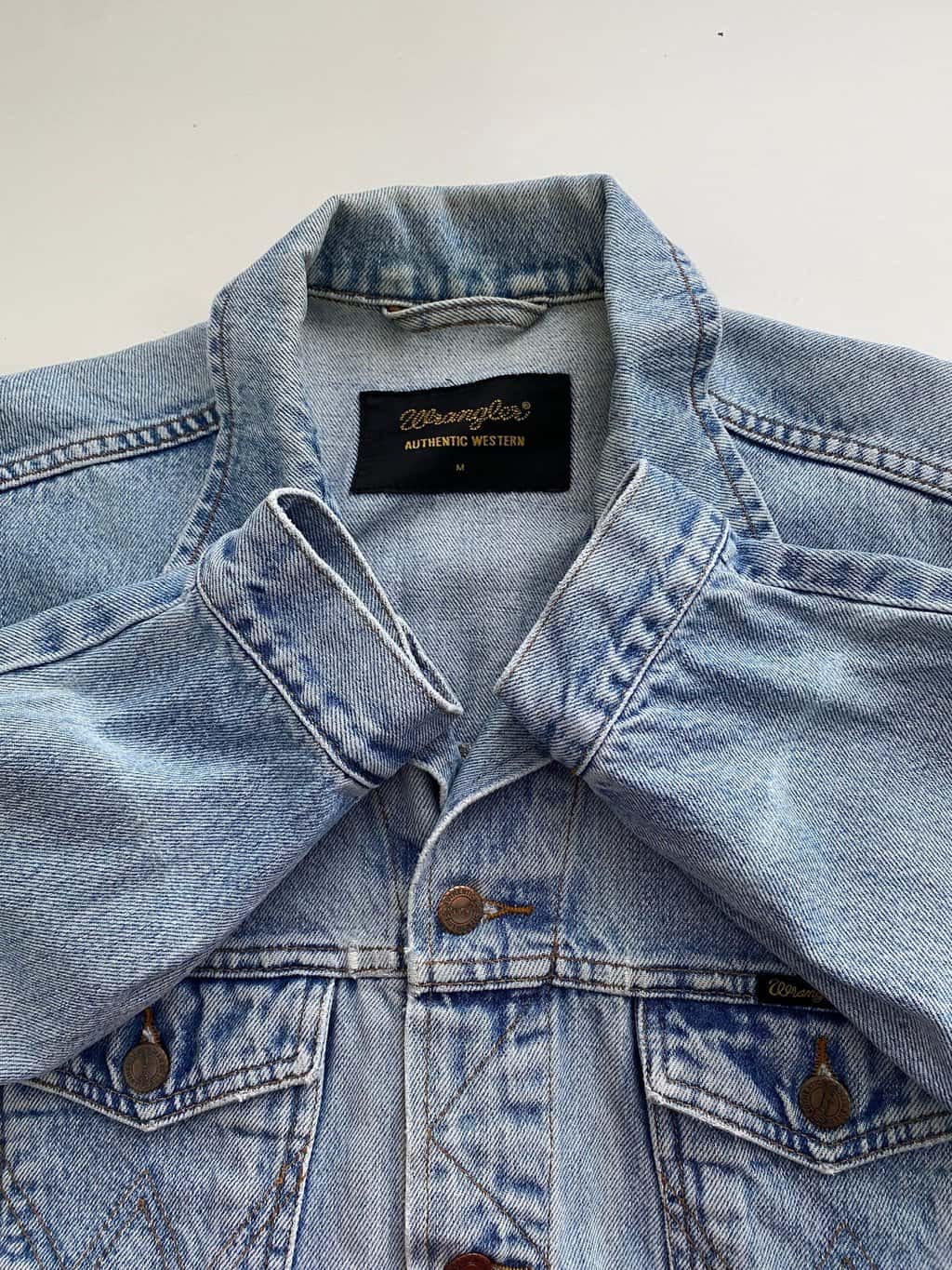 Vintage Wrangler denim jacket in pale blue - Large - Image 5