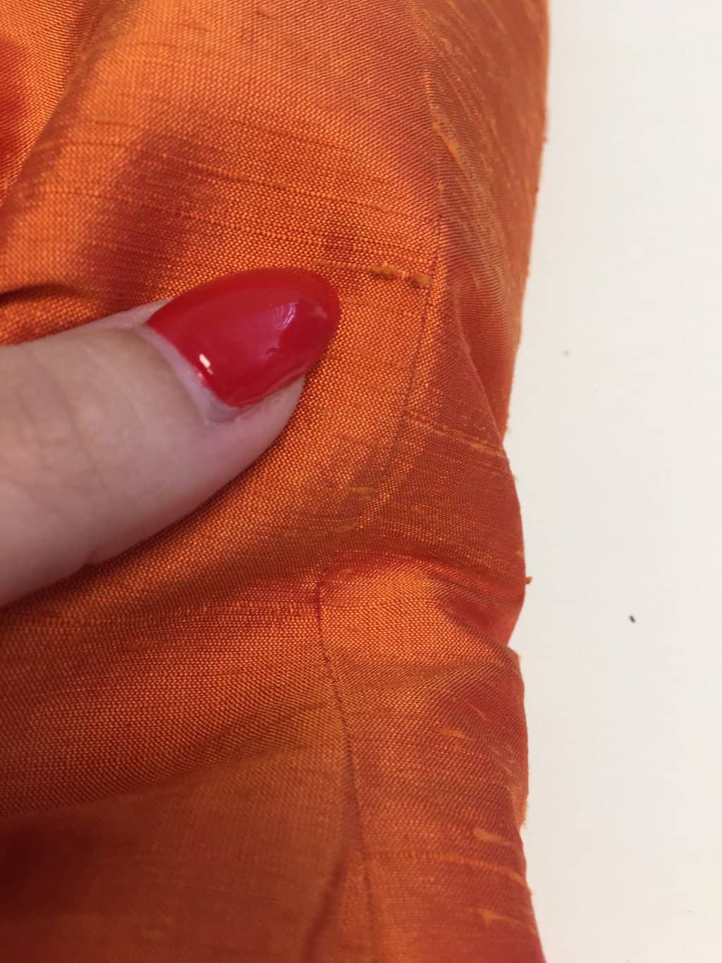 Vintage Y2K bright orange raw silk top - XS - Image 4