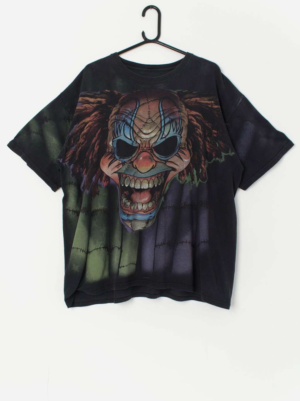 Vintage Y2K Liquid Blue evil clown t-shirt - 2XL