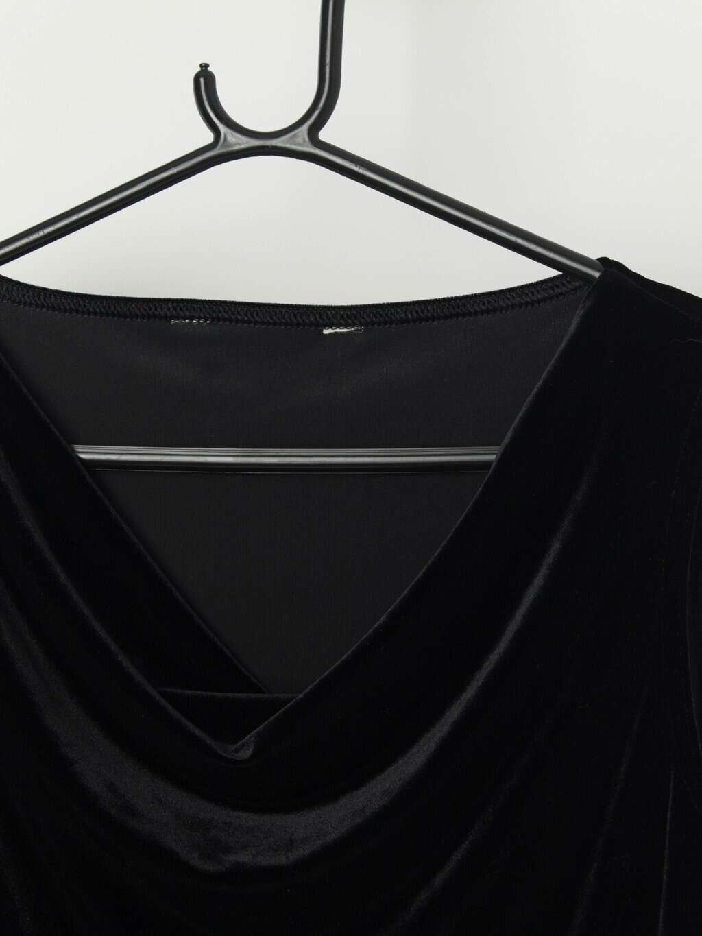 Vintage Y2K velvet top in black - Medium / Large - Image 2