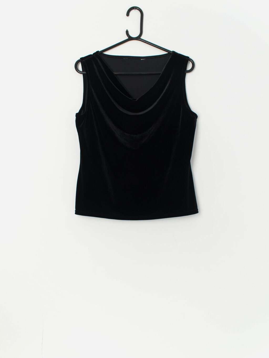 Vintage Y2K velvet top in black - Medium / Large