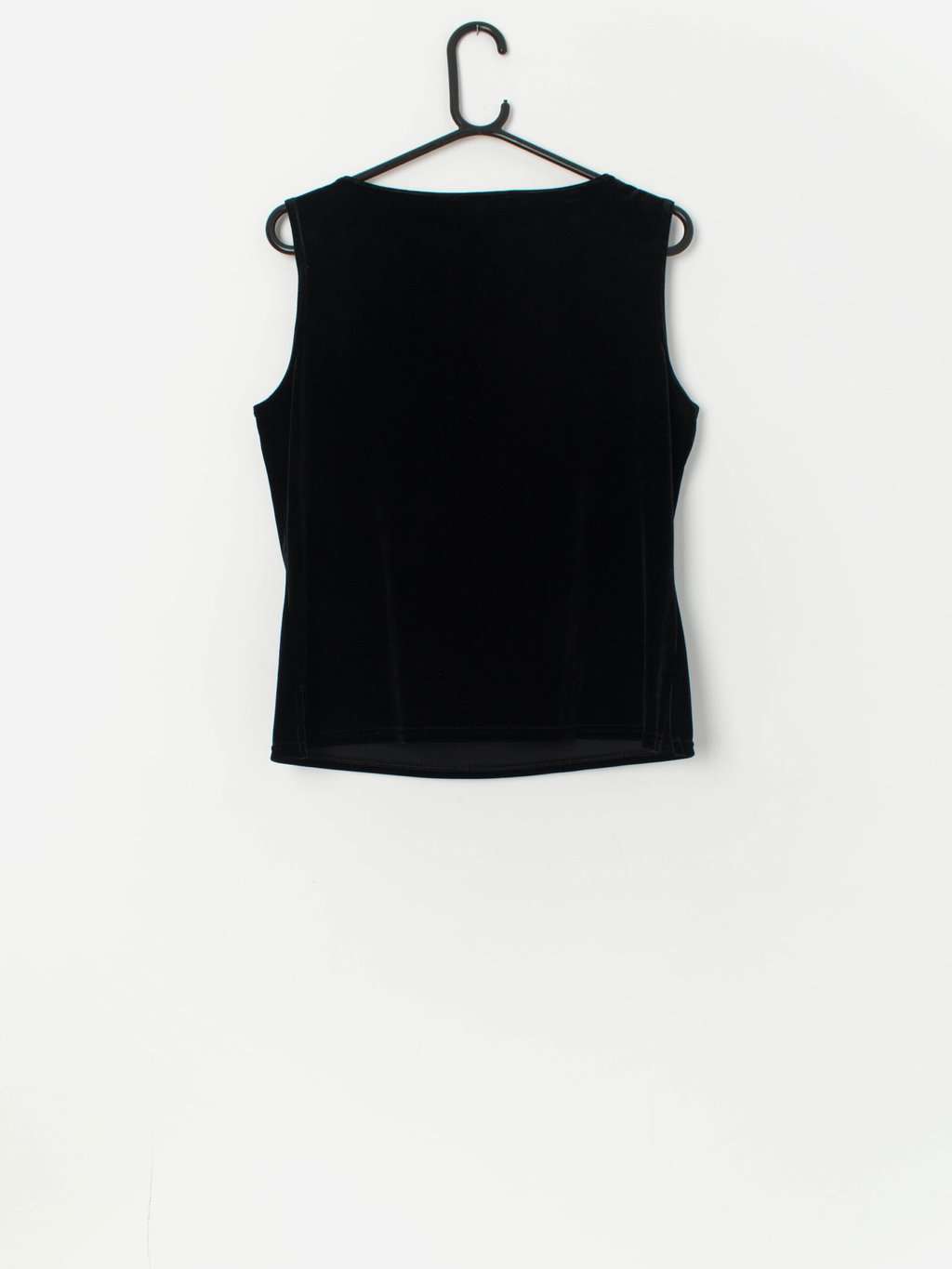 Vintage Y2K velvet top in black - Medium / Large - Image 3