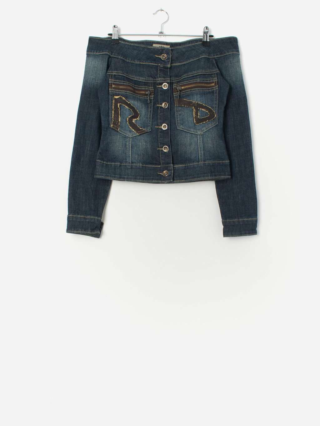 Vintage Y2K women's denim top - XS