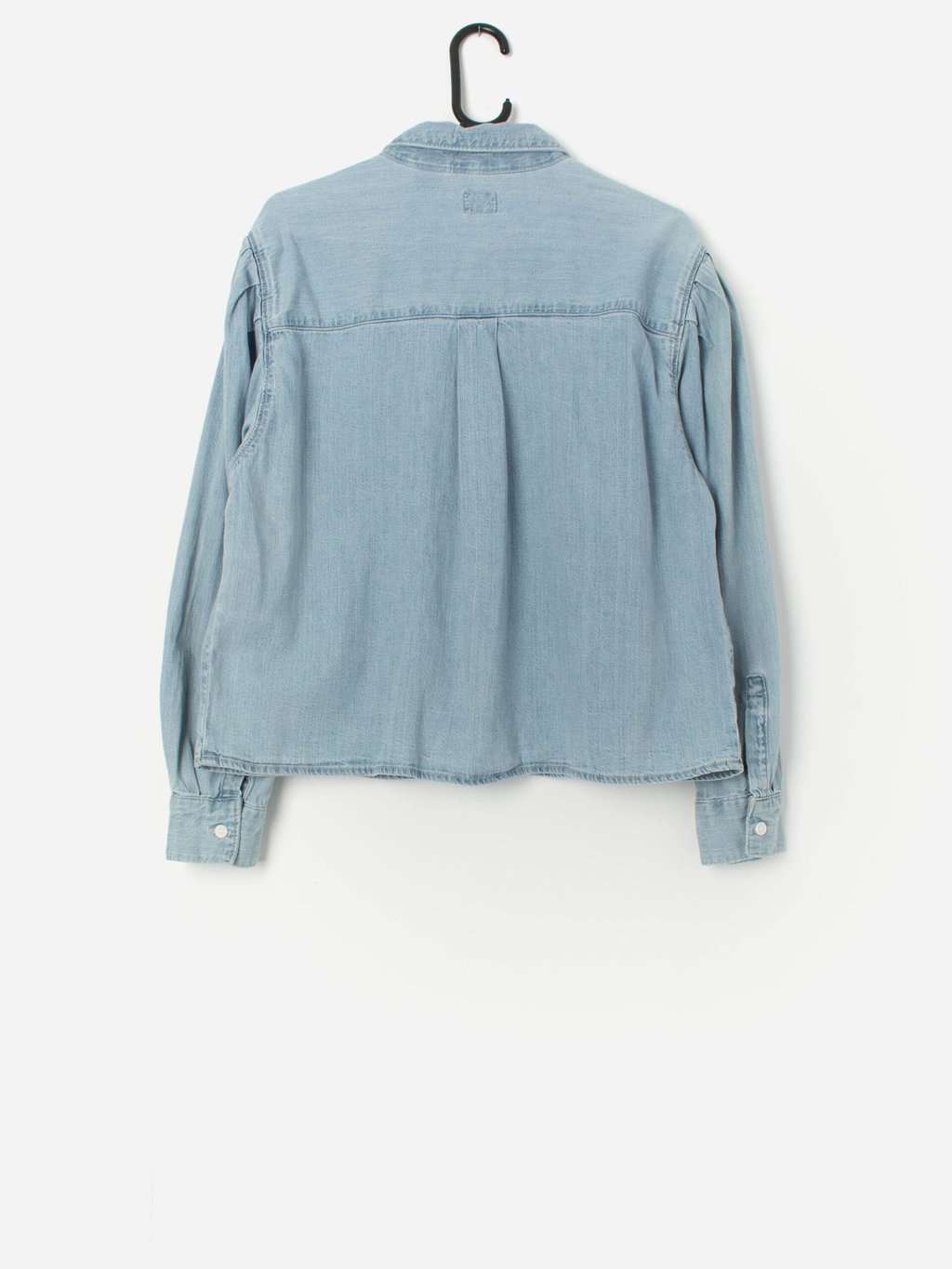 Women's boxy cropped Levis denim shirt - Small/Medium - Image 3