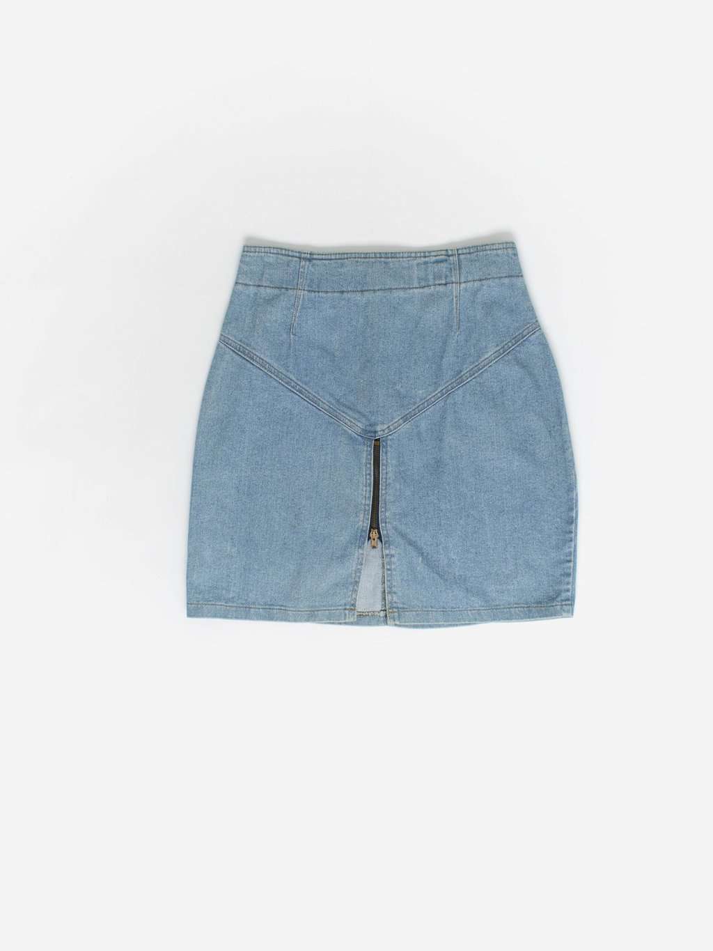 80s vintage denim skirt, deadstock - Small / Medium - Image 3