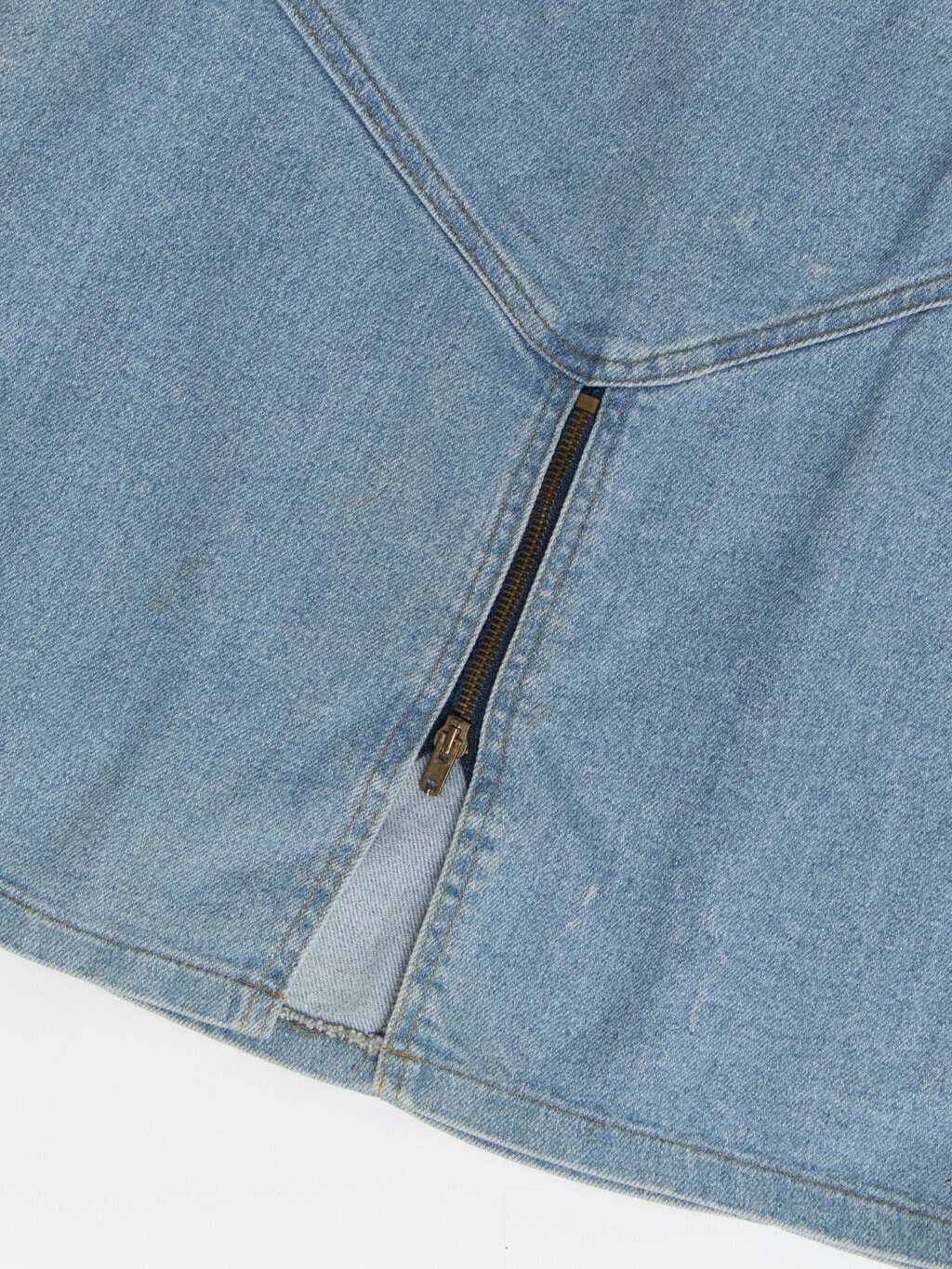 80s vintage denim skirt, deadstock - Small / Medium - Image 4