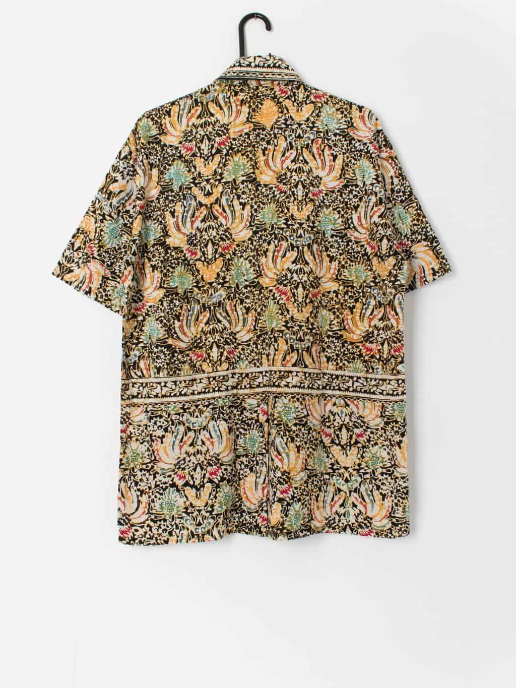 Rare 1970s vintage paisley print java batik shirt - Large - Image 3