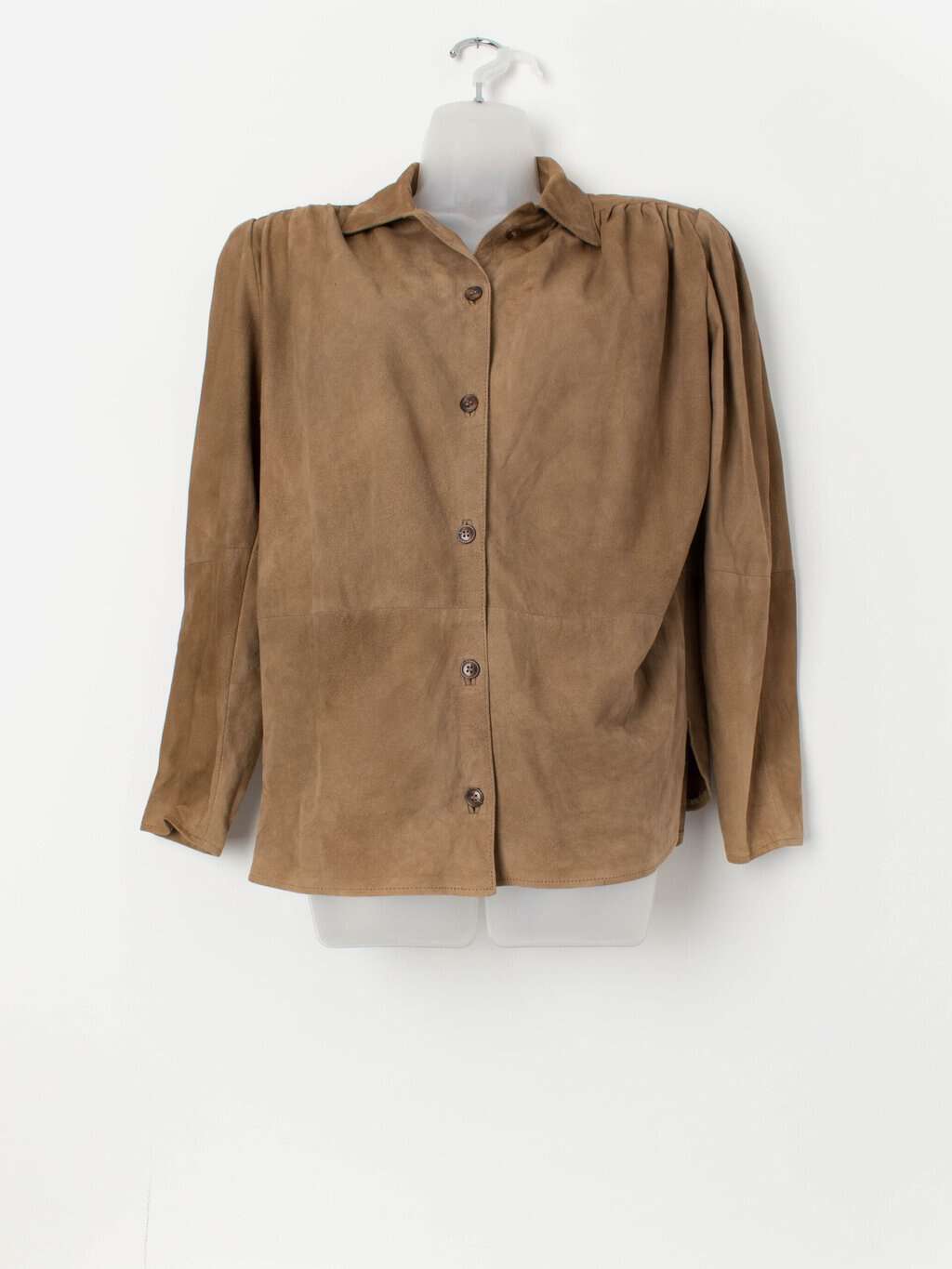 real suede over sized shirt ブラウン Suede Look Oversized Shirt | boohoo