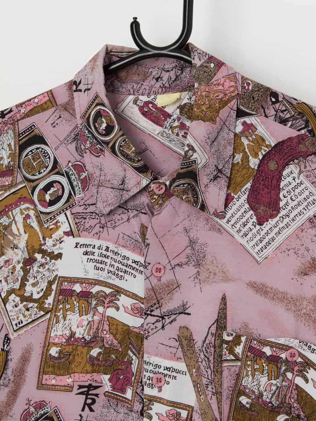 Rare 90s vintage Tudor shirt in pink - Large - Image 2