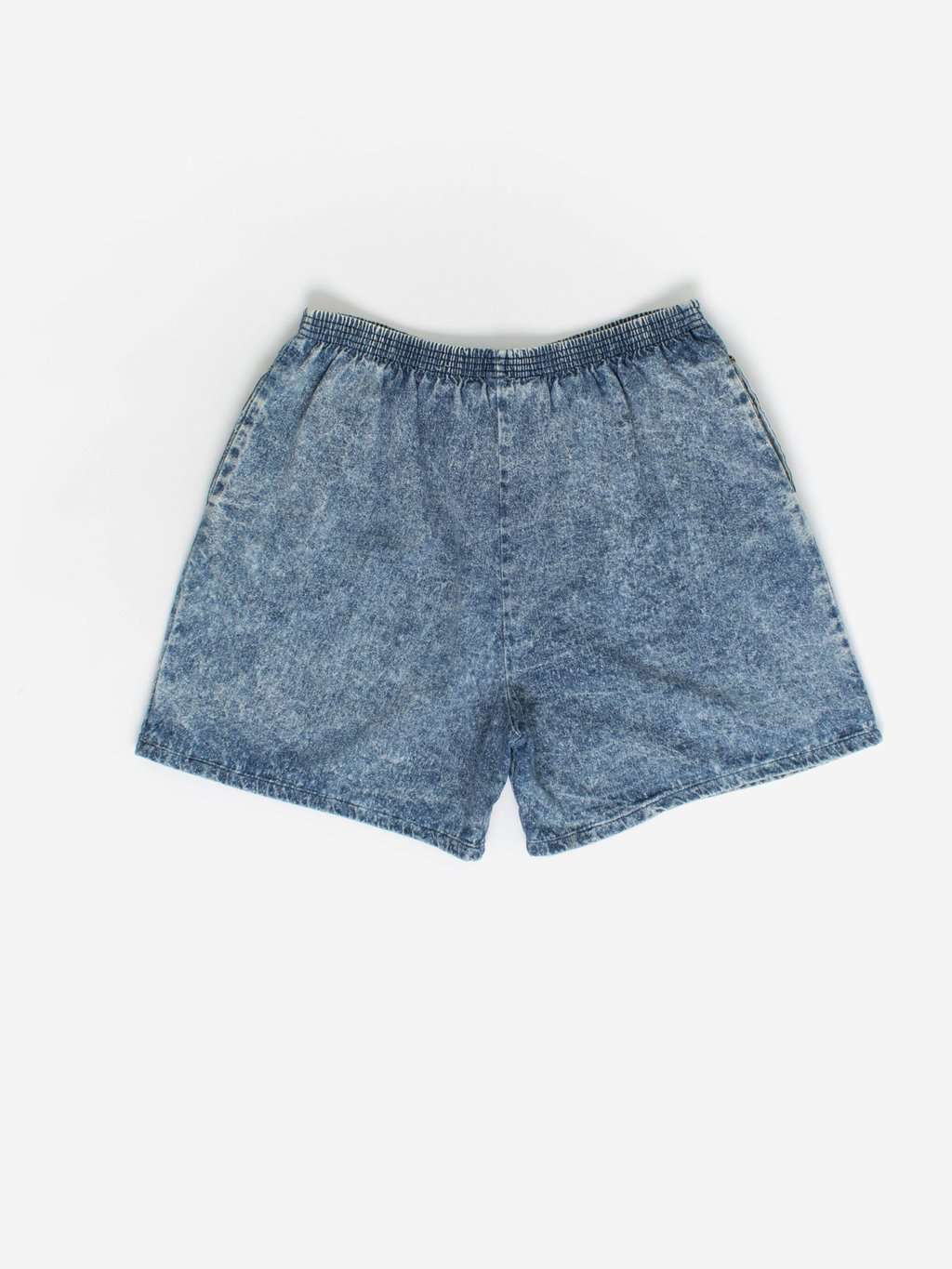 Vintage 80s acid wash denim shorts with gem studded pockets - Large - Image 3