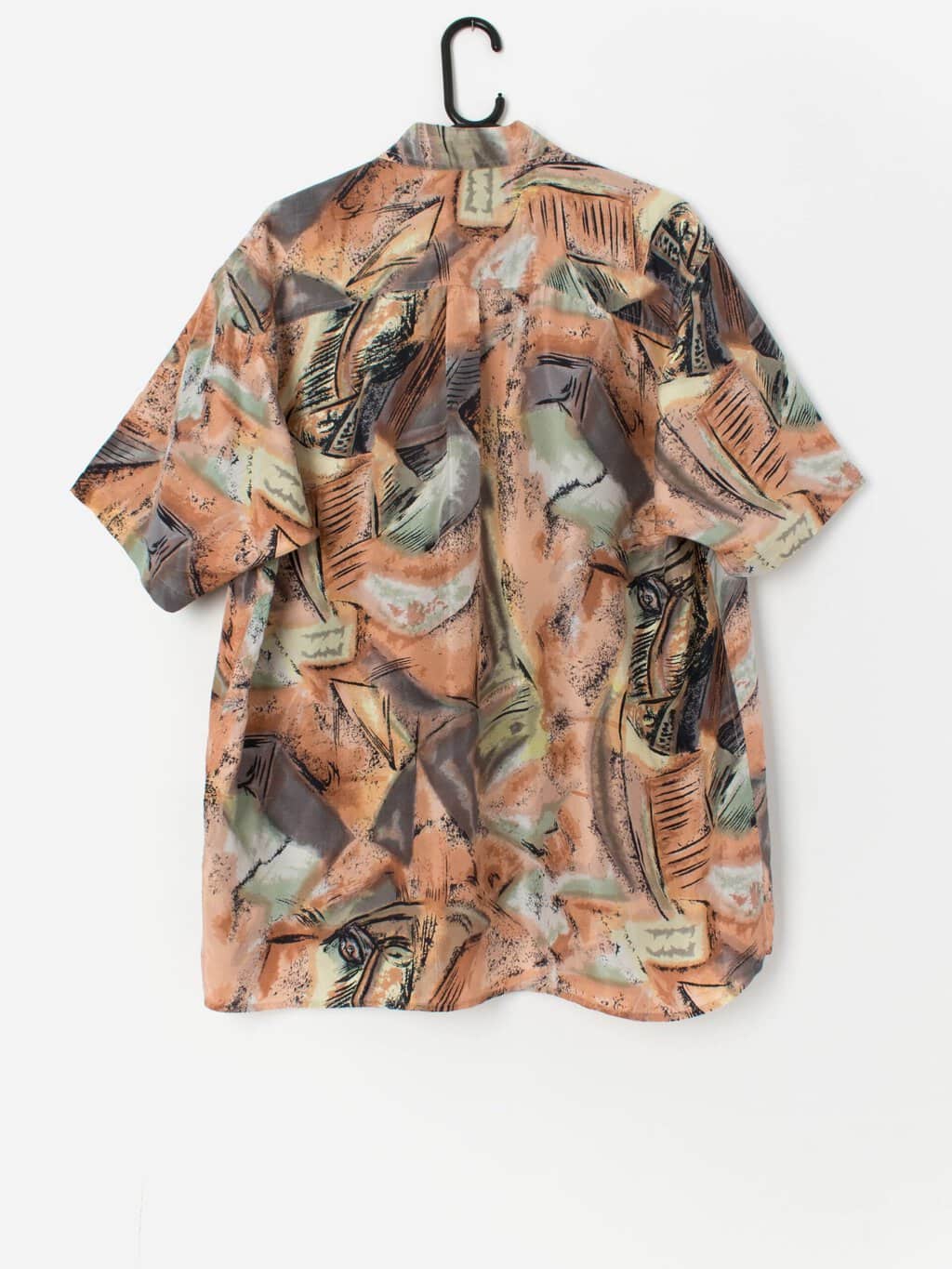 Vintage 90s abstract silk shirt - Large - Image 3