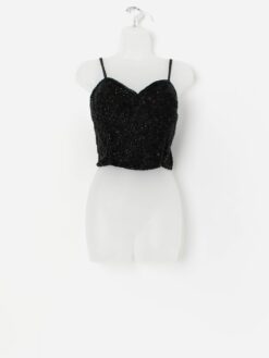 Vintage beaded bralet top - XS / Small