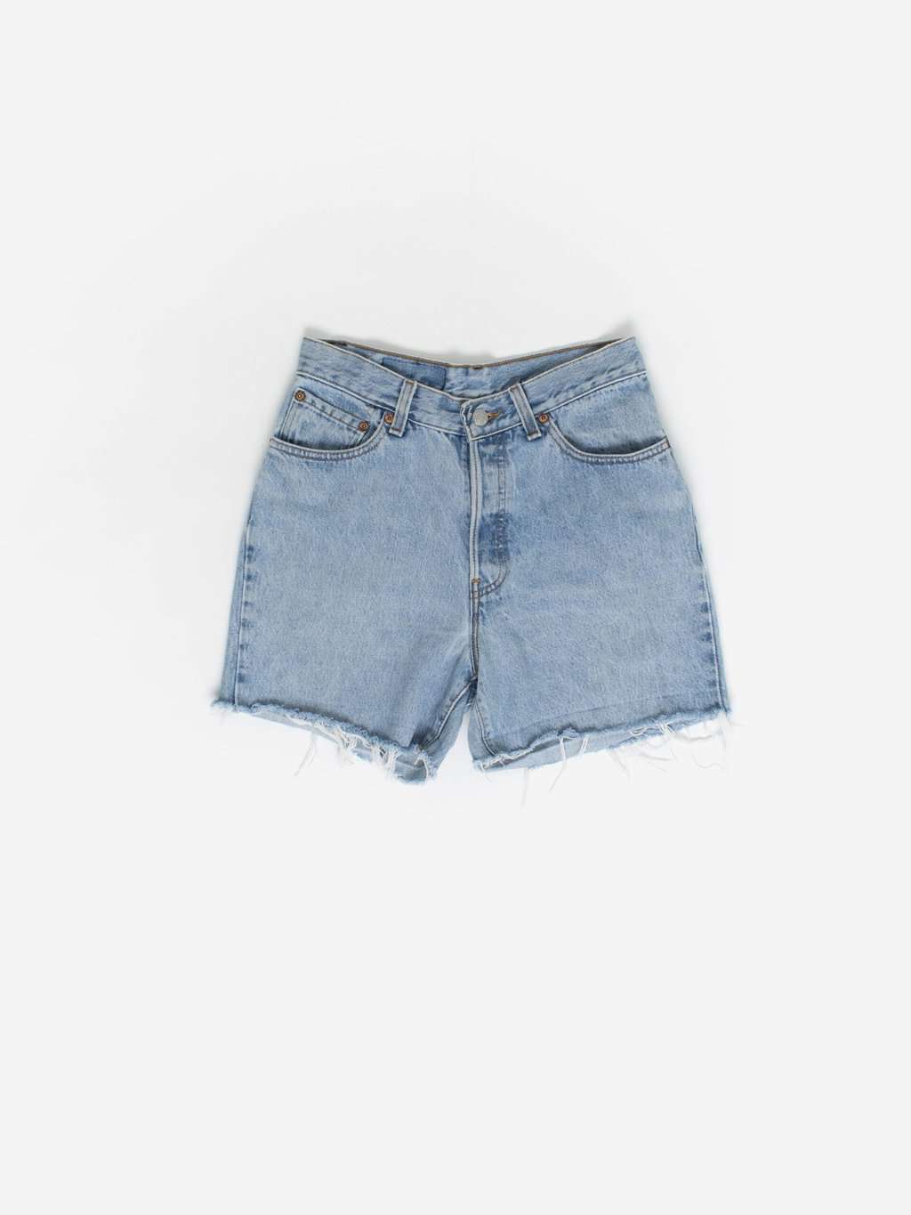 Vintage blue Levis cut off denim shorts, made in USA - S