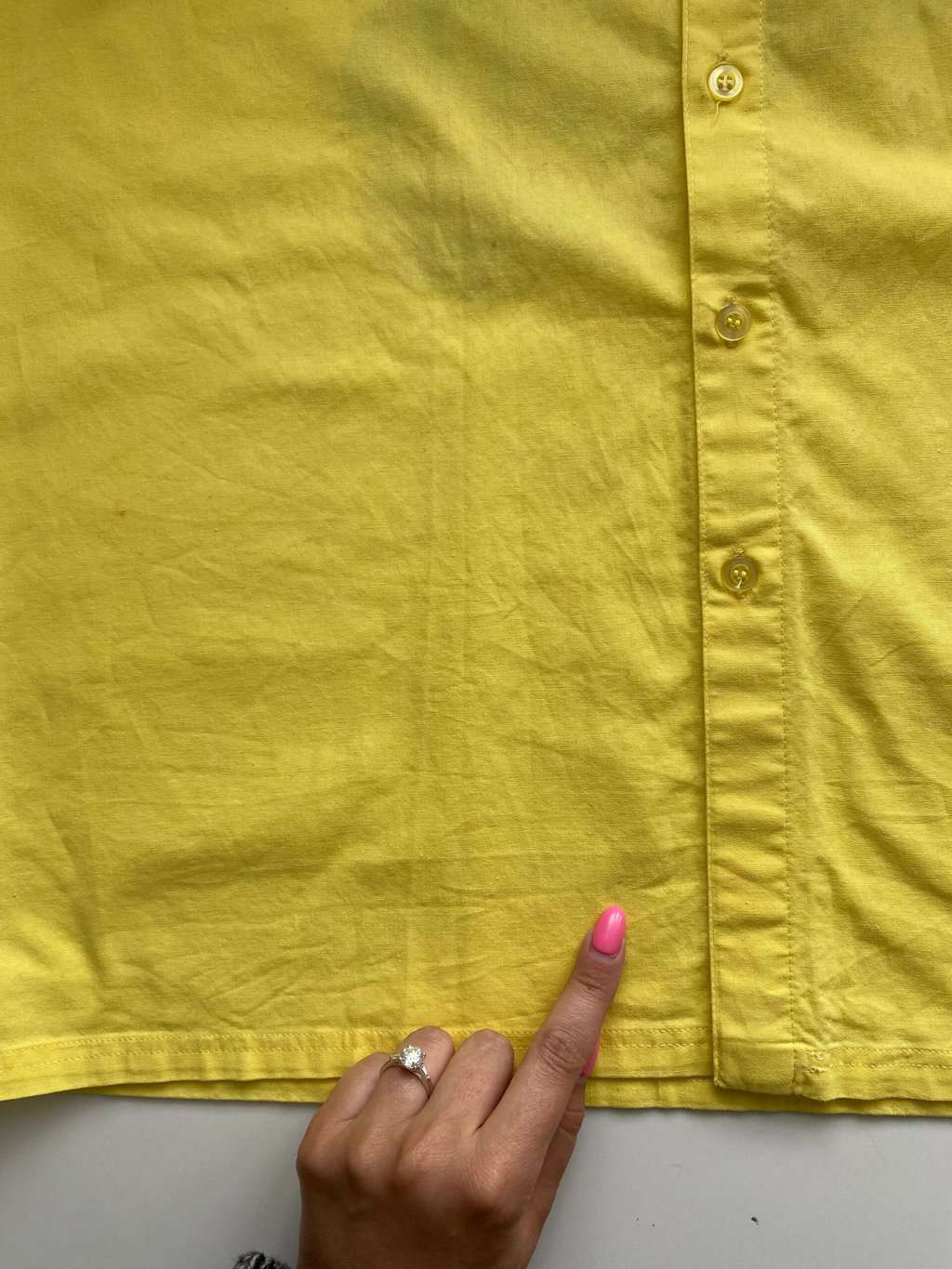 Vintage bright yellow holiday shirt - Medium - Image 5