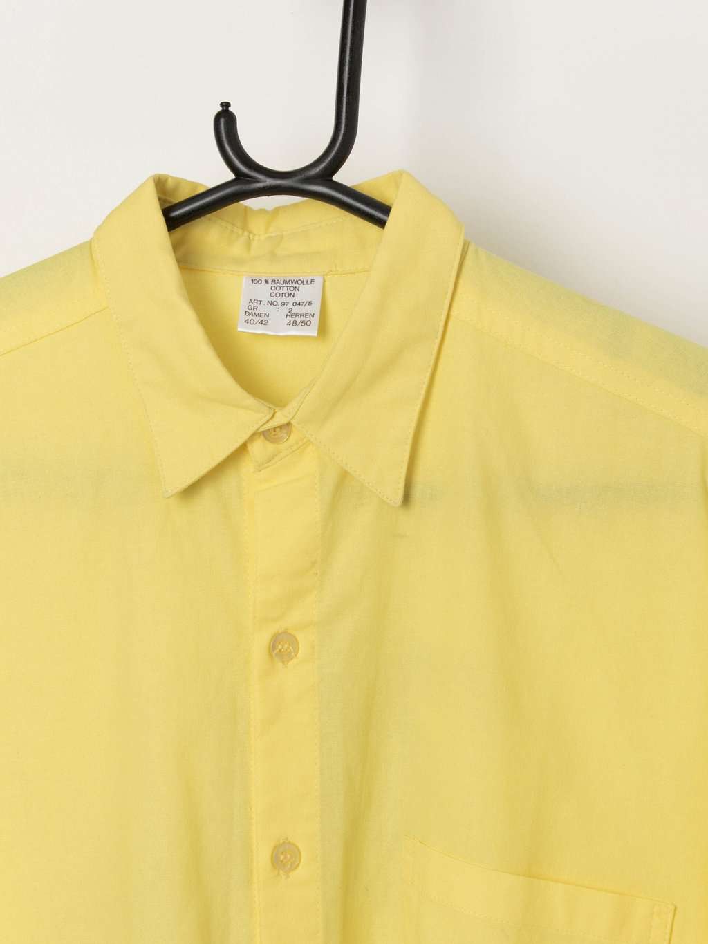 Vintage bright yellow holiday shirt - Medium - Image 2