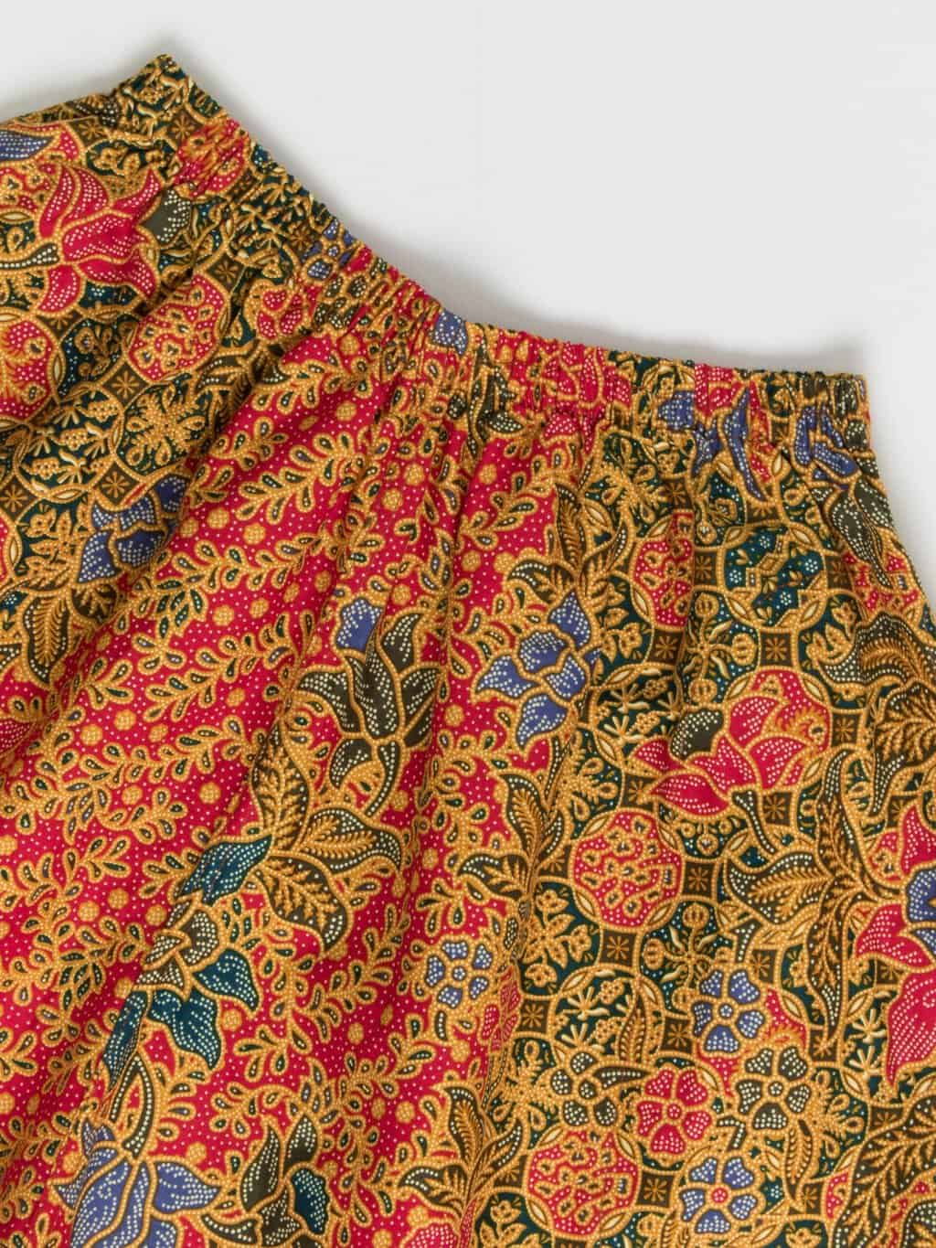Vintage colourful cotton shorts with paisley floral pattern - XS / Small - Image 2