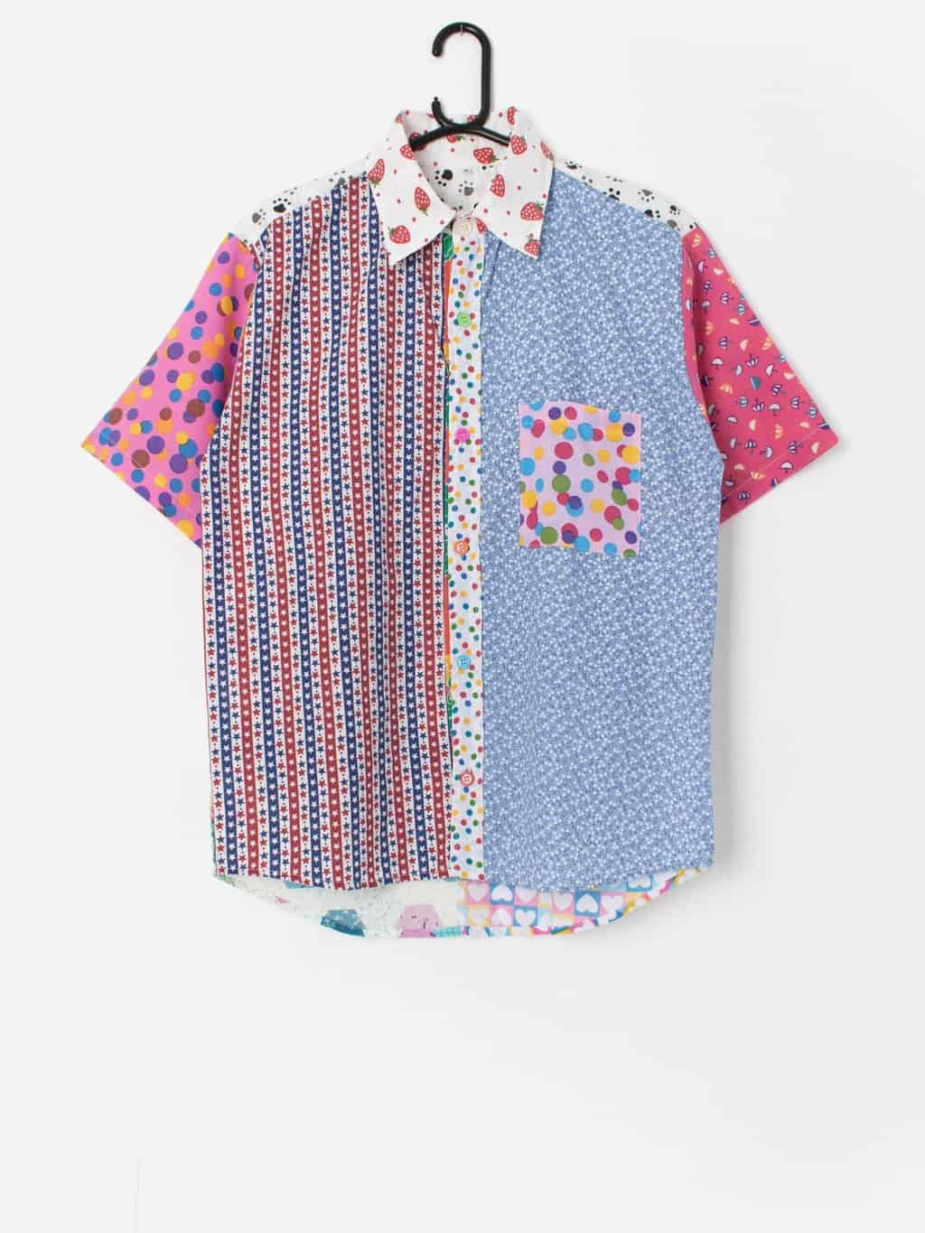 Vintage crazy patterned shirt - Medium